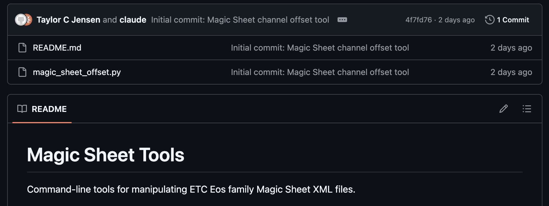 Magic Sheet Channel Offset Tool